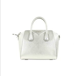 GIVENCHY Metallic Sugar Goatskin Mini Antigona
